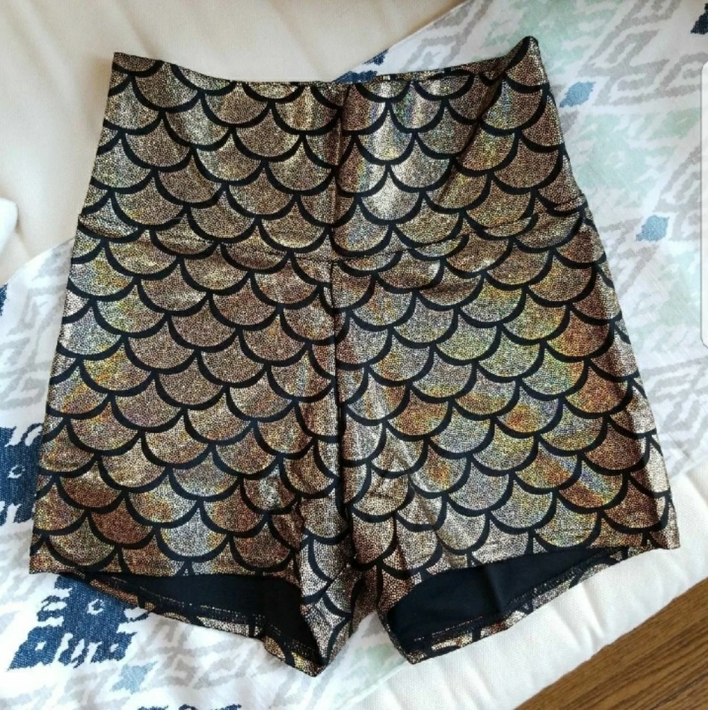 Gold Mermaid Shorts